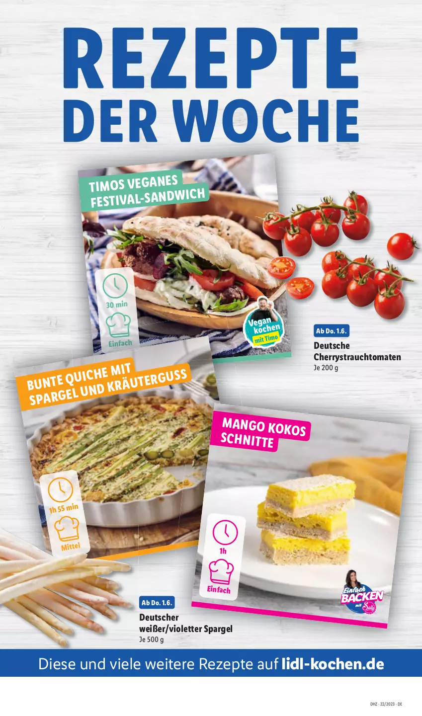 Aktueller Prospekt Lidl - Aktionsprospekt - von 30.05 bis 03.06.2023 - strona 57 - produkty: mango, Rauch, rezept, rezepte, spargel, strauchtomaten, Ti, tomate, tomaten