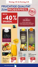 Gazetka promocyjna AldiSud - NÄCHSTE WOCHE - Gazetka - ważna od 06.08 do 06.08.2022 - strona 6 - produkty: aldi, bier, direktsaft, eis, frucht, früchte, mandarine, Nektar, orange, orangen, orangensaft, reis, saft, Ti, tisch