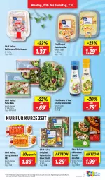 Gazetka promocyjna Lidl - Aktionsprospekt - Gazetka - ważna od 07.10 do 07.10.2023 - strona 13 - produkty: angebot, curry, dressing, eis, fleisch, fleischsalat, gin, reifen, reis, salat, snack, snacks, Ti, Yo, ZTE