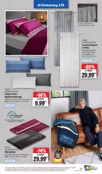 Gazetka promocyjna Lidl - Aktionsprospekt - Gazetka - ważna od 07.10 do 07.10.2023 - strona 35 - produkty: Bau, baumwolle, decke, Gardinen, kissen, kopfkissen, reine baumwolle, Ti, weck, wolle