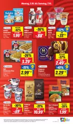 Gazetka promocyjna Lidl - Aktionsprospekt - Gazetka - ważna od 07.10 do 07.10.2023 - strona 9 - produkty: aktionspreis, angebot, angebote, auer, Bau, Bauer, beko, Ben’s Original, bohne, bohnen, coupon, dallmayr, decke, eis, elle, filet, froop, gin, iglo, joghur, joghurt, Käse, langnese, magnum, milch, Müller, müller froop, müllermilch, reis, salakis, schafskäse, teller, Ti, ZTE