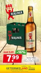 Gazetka promocyjna Getraenkeland - Gazetka - ważna od 15.04 do 15.04.2023 - strona 9 - produkty: berliner, Elan, getränk, getränke, pils, pilsner, Ti
