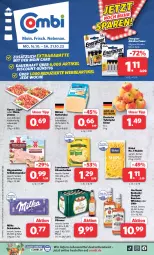 Gazetka promocyjna Combi - Prospekte - Gazetka - ważna od 21.10 do 21.10.2023 - strona 1 - produkty: auer, beutel, birkel, bitburger, bitburger pils, bourbon, bourbon whiskey, burger, butter, butterkäse, deutscher schnittkäse, discount, eis, elle, flasche, gyros, jim beam, Käse, käsescheiben, kentucky straight, küche, Küchen, lebensmittel, leerdammer, likör, milka, milka schokolade, milram, nudel, nudeln, pfanne, pils, pilsener, reis, rügenwalder, schinken, Schinkenspicker, schnittkäse, schoko, schokolade, schwein, tafeläpfel, Ti, tuc, wein, whiskey, ZTE