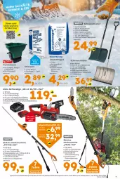 Gazetka promocyjna  - Gazetka - ważna od 10.01 do 10.01.2026 - strona 11 - produkty: akku, auto, Bau, beutel, Brei, dünger, eis, Elektro, heckenschere, Kette, ladegerät, Lusti, messer, natur, Rippen, säge, salz, Schal, Schere, schnitten, Teleskop, Ti, tisch, wasser, werkzeug