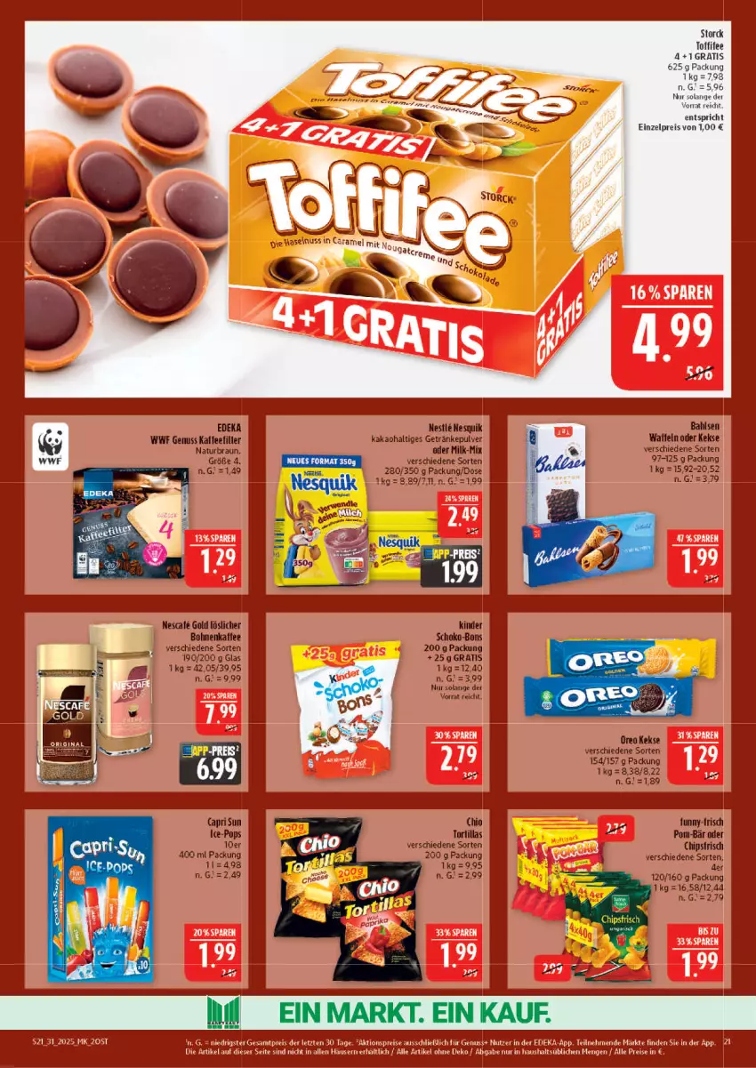 Aktueller Prospekt Marktkauf - Prospekt - von 27.07 bis 02.08.2025 - strona 21 - produkty: aktionspreis, deka, eis, nuk, nuss, reis, storck, Ti, toffifee, ZTE