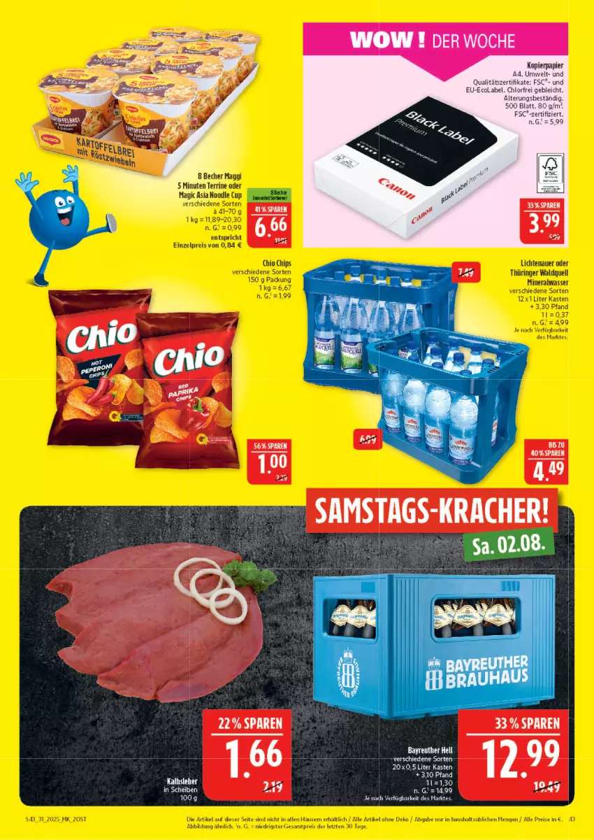 Aktueller Prospekt Marktkauf - Prospekt - von 27.07 bis 02.08.2025 - strona 43 - produkty: kopierpapier, papier