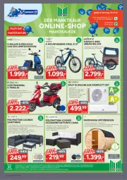 Gazetka promocyjna Marktkauf - Prospekt - Gazetka - ważna od 02.08 do 02.08.2025 - strona 27 - produkty: Couch, couchtisch, dell, E-Bike, E-Roller, eis, Elektro, garnitur, Holz, Mode, Mountainbike, Roller, Sofa, tee, Ti, timer, tisch, uhr