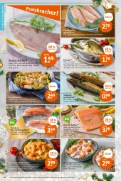 Gazetka promocyjna Tegut - Angebote der Woche - Gazetka - ważna od 24.12 do 24.12.2022 - strona 14 - produkty: aioli, angebot, angebote, aqua, bio, braten, creme, dekoration, Dorade, eis, elle, feinkost, filet, fisch, fische, Fischer, fleisch, forelle, garnelen, grill, HP, ideal zum braten, lachs, lachsfilet, Makrele, marinade, natur, pfanne, rel, riesengarnelen, saft, Saibling, sauce, Schere, seelachsfilet, tender, Ti, tisch, würfel