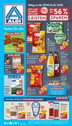 Gazetka promocyjna Aldi Nord - Von Montag - Gazetka - ważna od 14.09 do 14.09.2024 - strona 1 - produkty: aldi, aus der tiefkühlung, beutel, bresso, brötchen, coppenrath, deo, drucker, eis, ente, erdnüsse, expertiz, flasche, frischkäse, frucht, fruchtsaft, geschnetzeltes, getränk, gin, Hähnchengeschnetzeltes, Hohes C, kabanos, Käse, lorenz, papier, Paw Patrol, quark, Quarki, rispentomaten, saft, Spezi, Ti, tomate, tomaten, Waffelröllchen, Zelt, ZTE