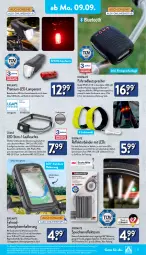 Gazetka promocyjna Aldi Nord - Von Montag - Gazetka - ważna od 14.09 do 14.09.2024 - strona 15 - produkty: akku, aldi, auer, batterie, batterien, deka, dell, eis, Fahrrad, fenster, Germ, hose, ladekabel, Lampe, latte, lautsprecher, leds, Leuchte, LG, messer, Mode, ndk, Regenschutz, reis, rel, Ria, ring, rücklicht, Schal, Schale, schutzhülle, smartphone, smartphones, Tasche, Ti, touchscreen, usb, wasser