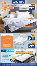 Gazetka promocyjna Aldi Nord - Von Montag - Gazetka - ważna od 14.09 do 14.09.2024 - strona 22 - produkty: aldi, alle artikel ohne dekoration, asti, Bau, bett, dekoration, dell, eis, elle, erde, Ganzjahresbett, Hela, kissen, kopfkissen, LG, mikrofaser, Mode, ndk, reis, Schal, Schale, steppbett, Ti, Tiere, tisch, topper, uhr, Yo