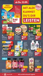 Gazetka promocyjna Aldi Nord - Von Montag - Gazetka - ważna od 14.09 do 14.09.2024 - strona 28 - produkty: aldi, angebot, angebote, aufstrich, Ayran, bärenmarke, Blüte, camembert, eis, eiskaffee, flasche, frucht, fruchtaufstrich, früchte, gin, grandessa, grill, grünländer, kaffee, Käse, käsescheiben, Kefir, landliebe, landmilch, mac, meggle, milch, Müller, Ofen, patros, reis, salakis, schafskäse, Streichzart, Ti, vanille