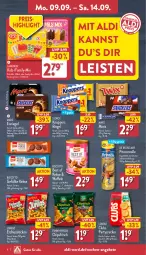 Gazetka promocyjna Aldi Nord - Von Montag - Gazetka - ważna od 14.09 do 14.09.2024 - strona 6 - produkty: aldi, angebot, angebote, aus der tiefkühlung, beutel, biscotto, chips, chipsfrisch, cracker, creme, de beukelaer, eis, Eisriegel, elle, erdnuss, funny-frisch, keks, kekse, knoppers, langnese, lorenz, mars, nuss, prinzenrolle, reis, riegel, salz, schoko, schokolade, schokoladen, storck, teller, Ti, waffeln