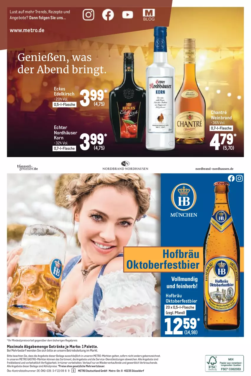 Aktueller Prospekt Metro - Starke Marken - von 08.09 bis 21.09.2022 - strona 8 - produkty: abholpreise, angebot, angebote, bier, chantré, eis, flasche, getränk, getränke, ilag, kirsch, korn, LG, Metro, metro gastro, Palette, preisvorteil, Rauch, regal, reis, rezept, rezepte, rwe, Ti, wein, weinbrand