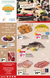 Gazetka promocyjna Globus - Prospekte - Gazetka - ważna od 25.12 do 25.12.2021 - strona 1 - produkty: angebot, angebote, apfel, aufschnitt, braten, eier, Engel, fisch, Fondue, geback, gin, holländischer schnittkäse, kalbsschnitzel, Käse, latte, leerdammer, nuss, Ofen, papier, pute, rind, rinder, Rinderroulade, rotkohl, schnitten, schnittkäse, schnitzel, schwein, Ti, tisch, uhr, weihnachten, wein