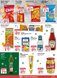 Gazetka promocyjna Globus - Prospekte - Gazetka - ważna od 25.12 do 25.12.2021 - strona 21 - produkty: angebot, angebotspreis, chio chips, chips, cola, cookie, cookies, Donut, donuts, eis, flippies, funny-frisch, gin, griesson, heinz, ketchup, knorr, löwensenf, mayonnaise, Mirácoli, olive, oliven, olivenöl, pom-bär, reis, remoulade, saltletts, sauce, schlemmersauce, senf, thomy, thomy les sauces, Ti, Yo