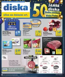 Gazetka promocyjna Diska - Gazetka - ważna od 29.06 do 29.06.2024 - strona 1 - produkty: aktionspreis, alkohol, angebot, angebote, Becher, bier, braten, butter, eis, elle, ente, fleisch, gin, knorr, knorr fix, leine, meggle, Nektar, nektarinen, oettinger, pils, radler, reis, ritter, ritter sport, salz, schoko, schokolade, schüssel, schwein, schweine, Speiseteller, Sport, Streichzart, teller, Ti, tisch, wein, weine