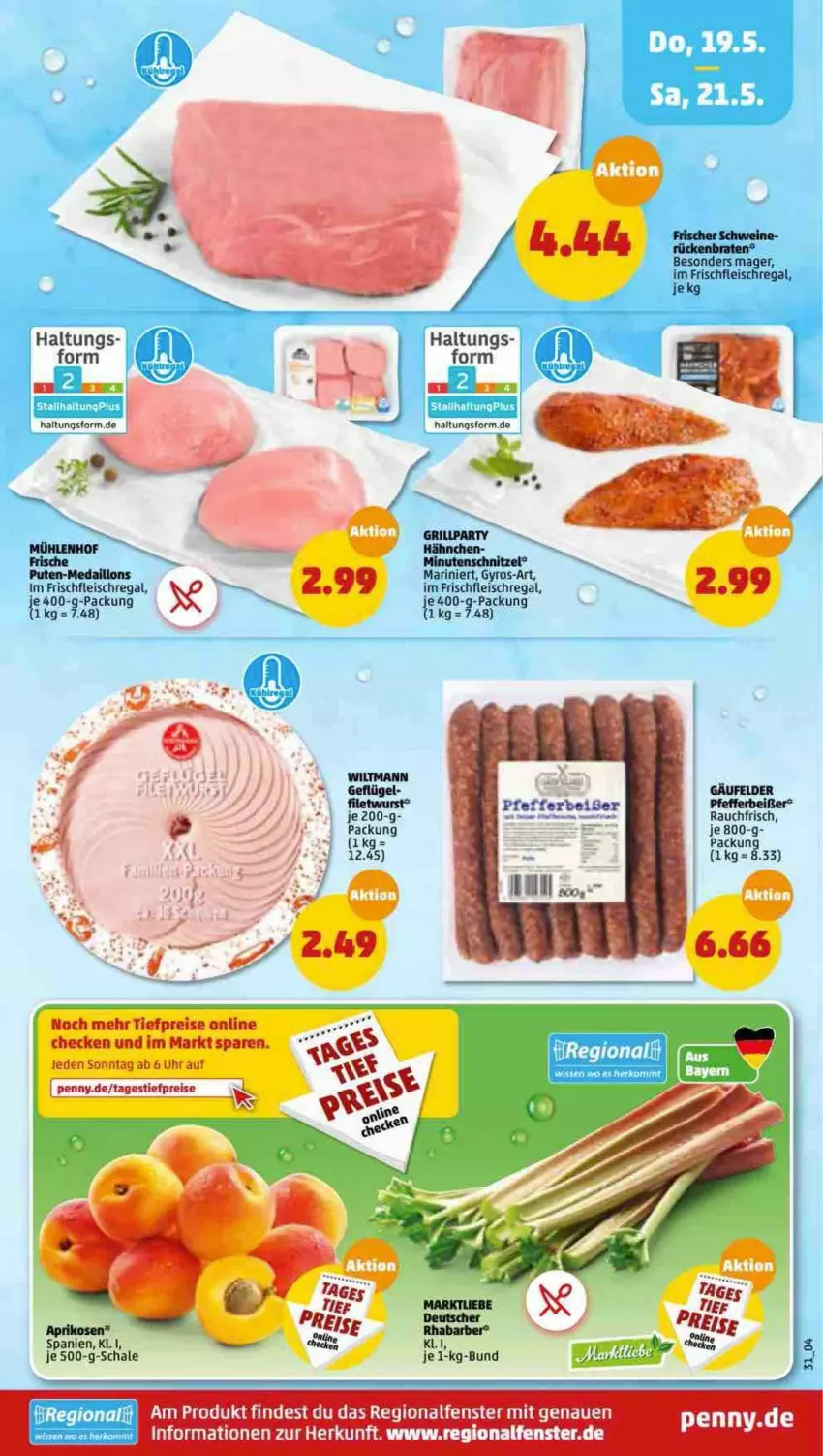 Aktueller Prospekt Penny - Prospekte - von 16.05 bis 21.05.2022 - strona 35 - produkty: braten, eis, fenster, fleisch, grill, gyros, medaillons, minutenschnitzel, pfeffer, Pfefferbeißer, pute, Rauch, regal, reis, Rückenbraten, Schal, Schale, schnitzel, Ti, tiefpreis, uhr