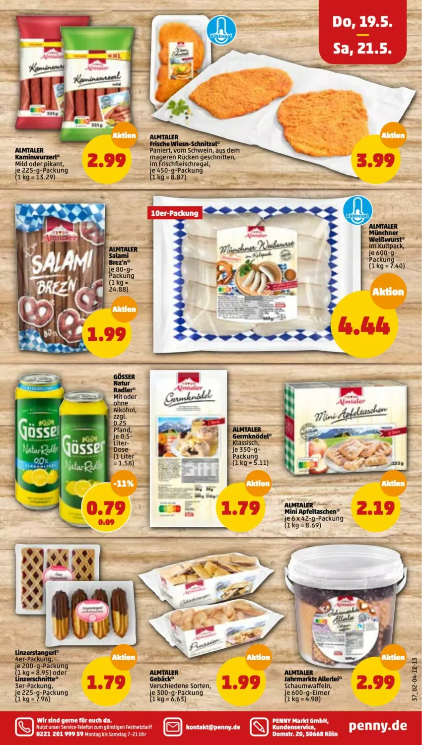 Aktueller Prospekt Penny - Prospekte - von 16.05 bis 21.05.2022 - strona 37 - produkty: eimer, eis, fleisch, Germ, Kamin, Kaminwurz, Knödel, natur, natur radler, radler, regal, schnitten, schwein, Tasche, taschen, telefon, Ti, uhr, waffeln, wein, Yo