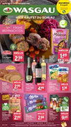 Gazetka promocyjna Wasgau - Gazetka - ważna od 27.12 do 27.12.2025 - strona 1 - produkty: alkohol, angebot, angebote, auer, beutel, bio, bitburger, Brei, brot, burger, doppio passo, ecco, eis, elle, flasche, fleisch, hengstenberg, karlsberg, kartoffel, kartoffeln, Käse, käsescheiben, korn, mac, mehl, milka, milka schokolade, milram, mw-flasche, natur, papier, Papiertüte, passo, prosecco, Reibekäse, reis, rind, rinder, rinder-rouladen, rotkohl, rouladen, schoko, schokolade, speisekartoffeln, Ti, Tüte, usb, weihnachten, wein, weizenmehl