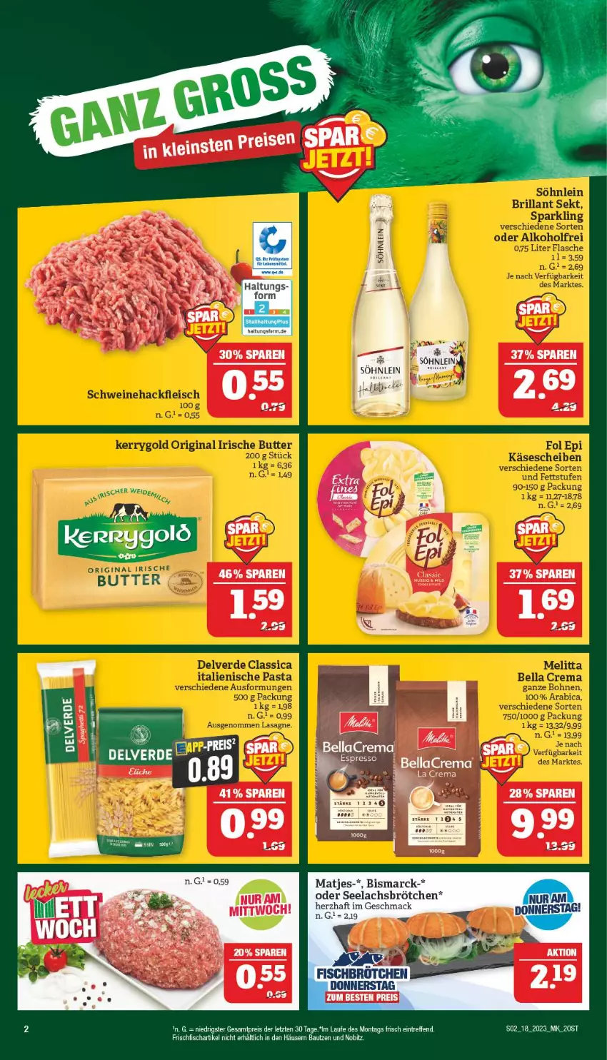 Aktueller Prospekt Marktkauf - Prospekt - von 30.04 bis 06.05.2023 - strona 2 - produkty: bellacrema, bismarck, brot, brötchen, eier, eis, erde, fisch, lachs, mac, matjes, reis, ZTE