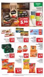 Gazetka promocyjna Marktkauf - Prospekt - Gazetka - ważna od 06.05 do 06.05.2023 - strona 19 - produkty: after eight, Becher, bohne, bohnen, bohnenkaffee, chips, crunchips, eis, jacobs, kaffee, kaffeebecher, Kinder, lorenz, löslicher kaffee, maracuja, natur, nescafe, pfirsich, reis, tasse, Tchibo, Ti, verpoorten, ZTE