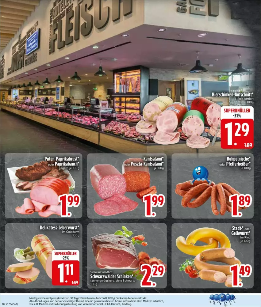 Aktueller Prospekt Edeka - Prospekte - von 06.10 bis 11.10.2025 - strona 14 - produkty: schinken, schwarzwälder schinken, Ti