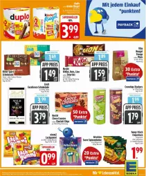 Gazetka promocyjna Edeka - Prospekte - Gazetka - ważna od 11.10 do 11.10.2025 - strona 11 - produkty: beutel, chips, chipsfrisch, choclait chips, choco crossies, crossies, crunchips, deka, eis, elle, funny-frisch, kakao, kitkat, lachgummi, lion, nimm2, nuss, reis, salz, schoko, schokolade, smarties, Ti