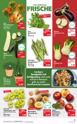 Gazetka promocyjna Kaufland - Gazetka - ważna od 11.05 do 11.05.2022 - strona 15 - produkty: angebot, angebote, aubergine, cola, eis, fenchel, fleisch, gin, grill, kiwi, Kiwi Gold, kräuter, LG, Nektar, nektarinen, rezept, rezepte, rind, rucola, salat, spaghetti, spargel, tafeltrauben, Ti, tomate, tomaten, topf, trauben, zucchini