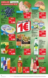 Gazetka promocyjna Kaufland - Gazetka - ważna od 11.05 do 11.05.2022 - strona 2 - produkty: almdudler, almette, alpenfrischkäse, Alwa, angebot, Becher, beere, beeren, braten, braun, doppelrahmstufe, drink, ecco, energy drink, exquisa, frischkäse, frucht, fruchtsecco, geback, gin, heidelbeere, heidelbeeren, Käse, knorr, kräuter, kräutern, krustenbraten, limo, limonade, mac, maultaschen, Mett, mineralwasser, mit frucht, nuss, quark, red bull, rotkäppchen, saft, sauce, saucen, Schärdinger, schnittkäse, sim, steinhaus, Tasche, taschen, tee, Ti, tomato al gusto, volvic, wasser, ZTE