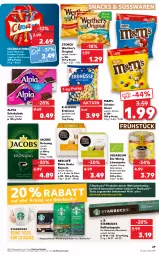 Gazetka promocyjna Kaufland - Gazetka - ważna od 11.05 do 11.05.2022 - strona 29 - produkty: alpia, angebot, angebote, beko, beutel, bio, dolce gusto, erdnüsse, espresso, gin, honig, jacobs, jacobs krönung, kaffee, kaffeekapseln, linsen, mac, molkereiprodukte, Nescafé, nespresso, riegel, salz, schoko, schokolade, Schokolinsen, schokoriegel, snack, snacks, starbucks, storck, süsswaren, tasse, Ti, werther's