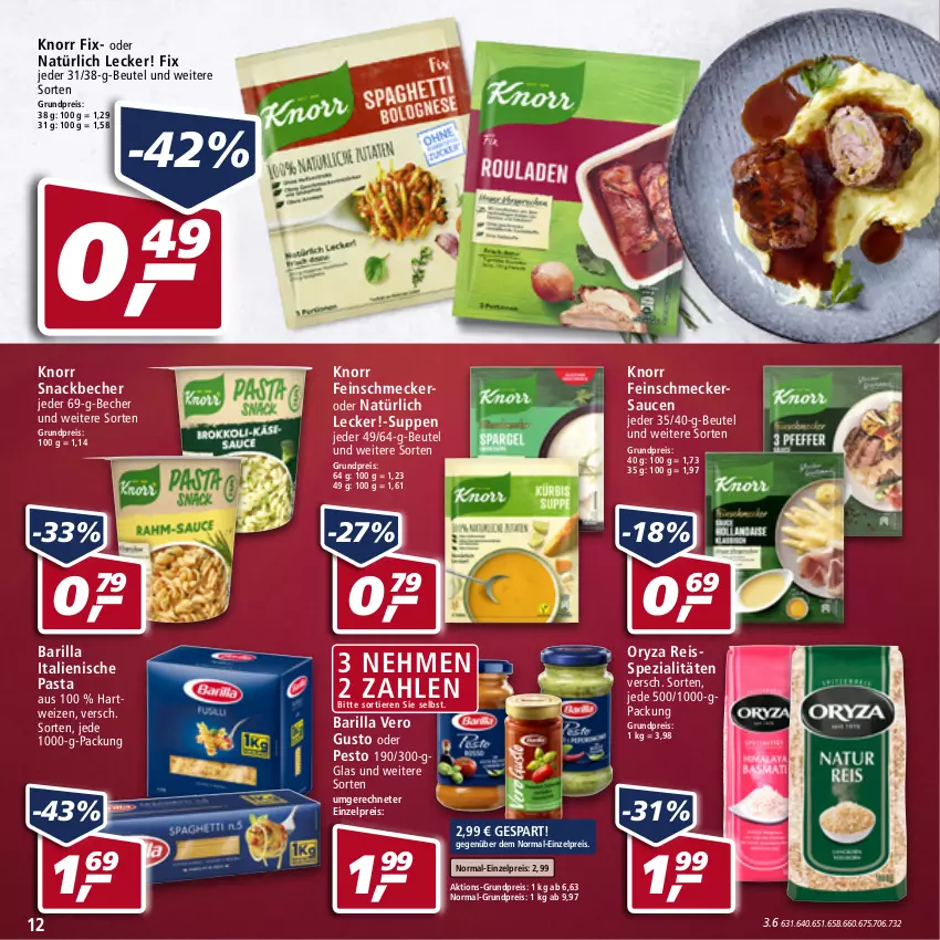 Aktueller Prospekt Real - Real Handzettel - von 07.02 bis 12.02.2022 - strona 12 - produkty: barilla, Becher, beutel, eis, feinschmecker, hartweizen, italienische pasta, knorr, knorr fix, oryza, pasta, pesto, reis, reiss, sauce, saucen, snack, Spezi, suppe, suppen, Ti, Tiere