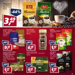 Gazetka promocyjna Real - Real Handzettel - Gazetka - ważna od 12.02 do 12.02.2022 - strona 15 - produkty: bohne, bohnen, café royal, Cap, cappuccino, cin, classico, crema pads, eis, espresso, gin, jacobs, Jacobs Crema, kaffee, lavazza, löslicher kaffee, melitta, Nescafé, nescafé gold, oder espresso, reis, Ti, Tüte