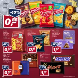 Gazetka promocyjna Real - Real Handzettel - Gazetka - ważna od 12.02 do 12.02.2022 - strona 18 - produkty: beutel, chips, crunchips, Doritos, eis, kakao, keks, kekse, lorenz, mars, milka, nuss, oder twix, reis, ritter, ritter sport, schoko, schokolade, snickers, Sport, tafelschokolade, twix