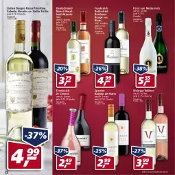 Gazetka promocyjna Real - Real Handzettel - Gazetka - ważna od 12.02 do 12.02.2022 - strona 22 - produkty: doppio passo, eis, ente, flasche, fürst von metternich, grill, grillo, Mett, metternich, moselland, passo, primitivo, reis, Ria, rosato, rouge, Ti, wein