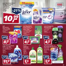 Gazetka promocyjna Real - Real Handzettel - Gazetka - ważna od 12.02 do 12.02.2022 - strona 27 - produkty: ariel, ariel waschmittel, calgon, Cillit, cillit bang, dalli, eis, flasche, Frosch, lenor, lenor waschmittel, LG, Pods, reiniger, reis, spülmittel, Ti, wäscheparfüm, waschmittel, wasser, wasserenthärter