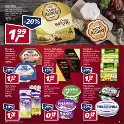 Gazetka promocyjna Real - Real Handzettel - Gazetka - ważna od 12.02 do 12.02.2022 - strona 7 - produkty: albray, Alpenhain, camembert, camembert creme, cheddar, creme, deutscher schnittkäse, eis, französischer weichkäse, frischkäse, frischkäsezubereitung, gin, grünländer, höhlenkäse, Käse, miree, obazda, philadelphia, reis, ring, saint albray, schnittkäse, String, Ti, tisch, weichkäse, würfel