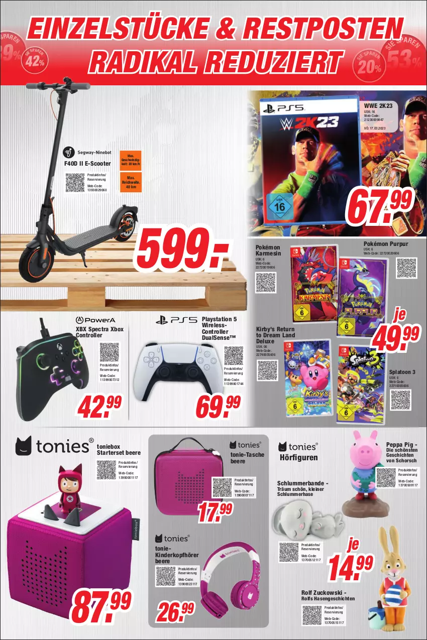 Aktueller Prospekt Expert Bonn - Prospekte - von 15.03 bis 21.03.2023 - strona 7 - produkty: beere, K2, Kinder, kopfhörer, lays, leine, Peppa Pig, PlayStation, PlayStation 5, rel, Roller, scooter, Tasche, Ti, Toniebox, Xbox