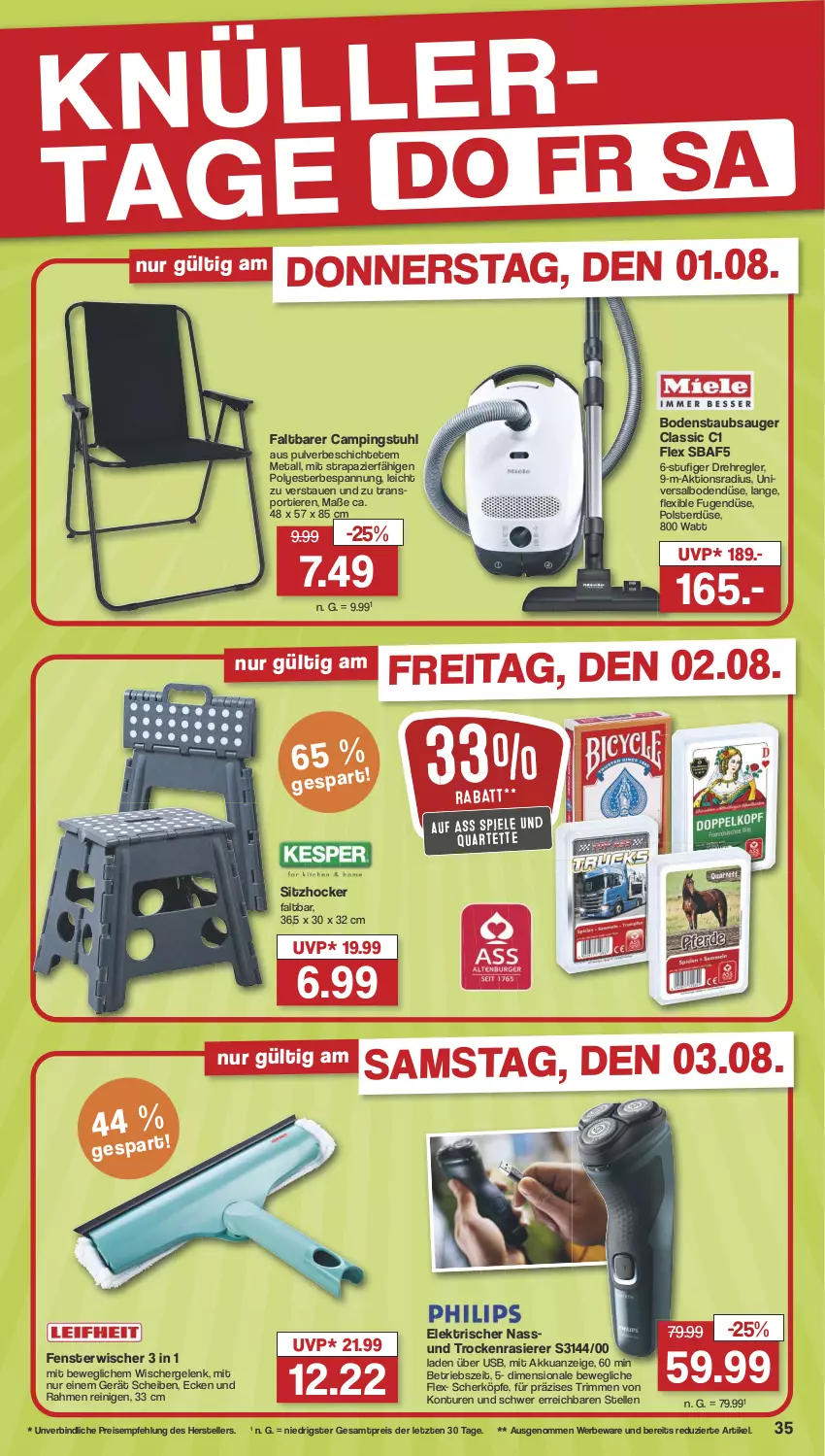 Aktueller Prospekt Famila - Prospekte - von 29.07 bis 03.08.2024 - strona 36 - produkty: akku, bodenstaubsauger, campingstuhl, decke, eis, elle, fenster, grill, hocker, kräuter, kräutern, mikrowelle, rasierer, reis, Spiele, Sport, staubsauger, stuhl, teller, Ti, Tiere, usb, ZTE