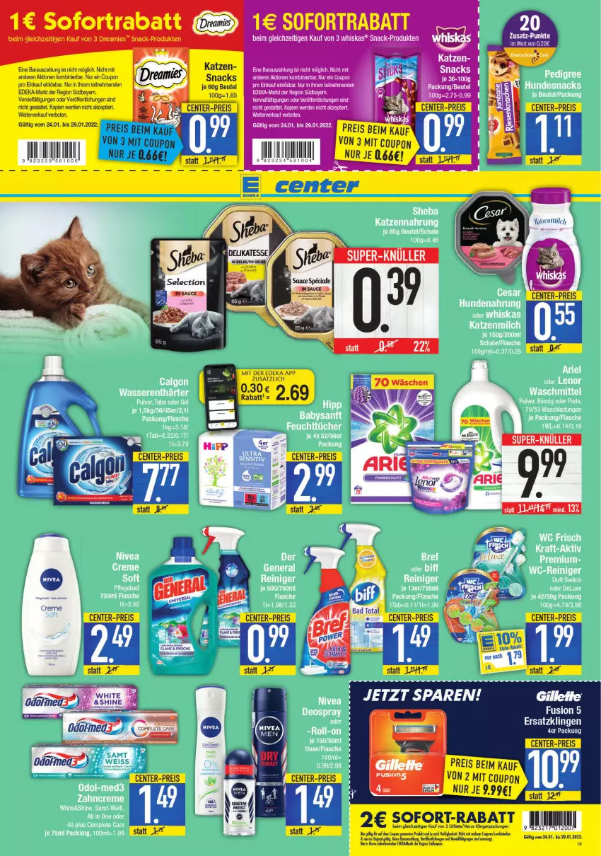 Aktueller Prospekt E Center - Angebote der Woche - von 24.01 bis 29.01.2022 - strona 19 - produkty: Bad, biff, coupon, coupons, deka, gin, sheba, Ti