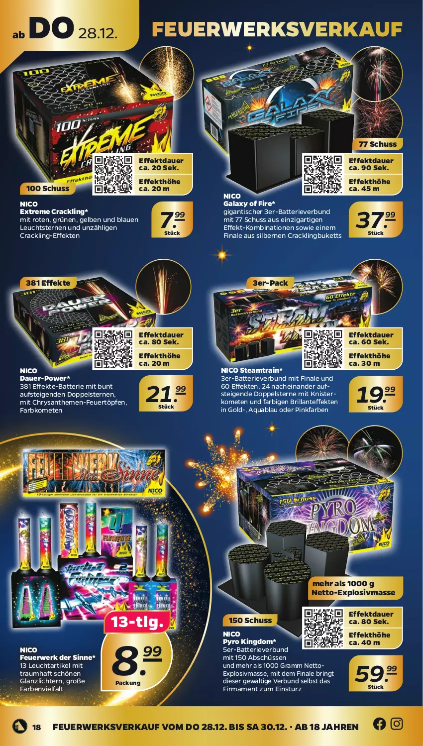 Aktueller Prospekt Netto - Woche 52 - von 26.12 bis 30.12.2023 - strona 18 - produkty: aqua, auer, batterie, chrysanthemen, LG, mam, ring, rwe, Ti, tisch