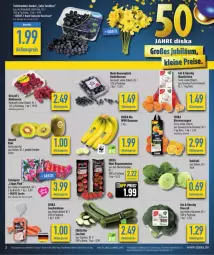 Gazetka promocyjna Diska - Gazetka - ważna od 17.02 do 17.02.2024 - strona 3 - produkty: aktionspreis, banane, bananen, beere, beeren, bio, broccoli, deka, edeka bio, eis, früchte, heidelbeere, heidelbeeren, himbeer, himbeere, himbeeren, kiwi, kohlrabi, leine, mandarine, mandarinen, mini-rispentomaten, möhren, Narzissen, reis, rispentomaten, Schal, snack, tafeltrauben, Tasche, Ti, tomate, tomaten, trauben