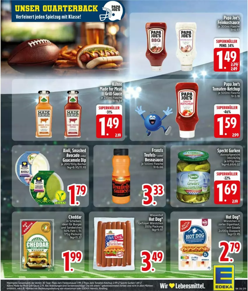 Aktueller Prospekt Edeka - Prospekte - von 02.02 bis 07.02.2026 - strona 19 - produkty: cheddar, flasche, gewürz, gouda, ketchup, sauce, Spielzug, tee, tomate, tomaten, wiesenhof