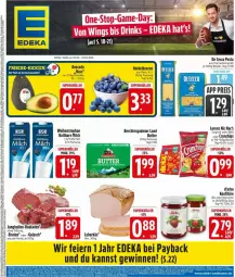 Gazetka promocyjna Edeka - Prospekte - Gazetka - ważna od 07.02 do 07.02.2026 - strona 1 - produkty: avocado, beere, beeren, beutel, bio, braten, butter, chips, crunchips, De Cecco, deka, dell, ecco, eier, eimer, elle, gin, gulasch, haltbare milch, hartweizen, heidelbeere, heidelbeeren, jungbullen, konfitüre, lorenz, mab, mam, milch, natur, nic nac's, pasta, payback, tee, Ti, Tiere, weihenstephan