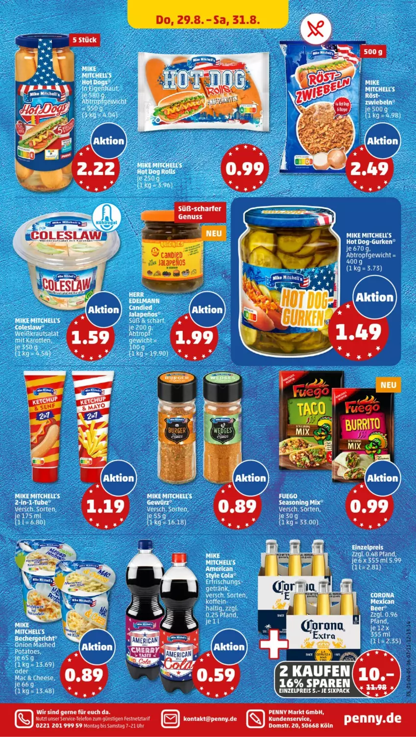 Aktueller Prospekt Penny - Prospekte - von 26.08 bis 31.08.2024 - strona 35 - produkty: Coleslaw, eis, nuss, reis, ring, Ti, uhr