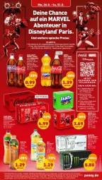 Gazetka promocyjna Penny - Prospekte - Gazetka - ważna od 31.08 do 31.08.2024 - strona 11 - produkty: bio, bio limo, coca-cola, cola, disney, drink, eis, energy drink, ente, fanta, fanta oder, flasche, fuze tea, fuzetea, getränk, limo, Mezzo Mix, monster, Monster Energy, oder sprite, olaz, reis, sprite, Ti, vio bio limo, Yo