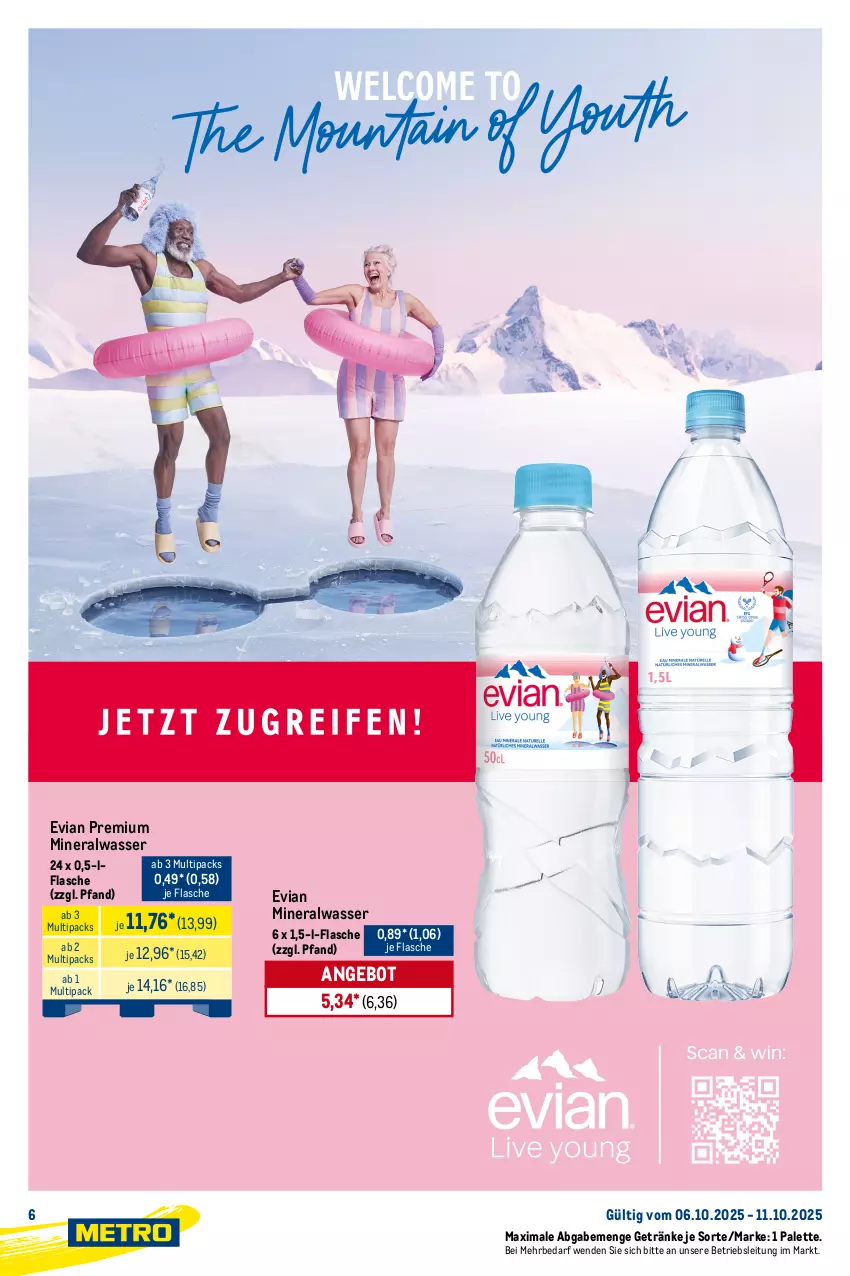 Aktueller Prospekt Metro - Starke Marken - von 06.10 bis 11.10.2025 - strona 6 - produkty: Alwa, angebot, auto, beispielabbildung, eis, flasche, frucht, fruchtsaft, getränk, getränke, granini, granini die limo, Hohes C, LG, limo, mineralwasser, orange, orangen, orangensaft, Palette, reis, saft, schorle, Ti, tisch, vita, wasser