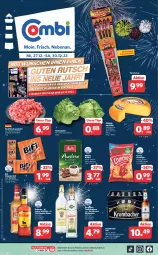 Gazetka promocyjna Combi - Prospekte - Gazetka - ważna od 30.12 do 30.12.2023 - strona 1 - produkty: auer, Bad, berentzen, beutel, bifi, chips, crunchips, eis, eisbergsalat, elle, Etiqueta Blanca, Feuerwerksartikel, flasche, fleisch, gin, hackfleisch, hackfleisch gemischt, holländischer schnittkäse, kaffee, Käse, korn, krombache, krombacher, krombacher pils, lorenz, lorenz crunchips, melitta, osborne, pils, reis, rind, rwe, salat, schnittkäse, schwein, schwein und rind, teller, Ti, veterano, wein, weizenkorn, Yo, ZTE