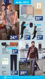 Gazetka promocyjna Aldi Nord - Von Montag - Gazetka - ważna od 14.12 do 14.12.2024 - strona 14 - produkty: aldi, Bau, baumwolle, bett, cashmere, dell, eis, elle, hose, Mode, Pullover, Ria, rum, rwe, Schal, strümpfe, Strumpfhose, Thermostrumpfhose, Ti, up2fashion, wolle
