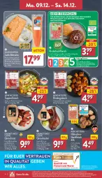 Gazetka promocyjna Aldi Nord - Von Montag - Gazetka - ważna od 14.12 do 14.12.2024 - strona 4 - produkty: aldi, aqua, bio, braten, discount, eis, elle, ente, filet, filets, fleisch, Gänsebrust, Gänsekeulen, grill, gulasch, hackfleisch, Heu, lachs, lachsfilet, lachsfilets, lebensmittel, monitor, Ofen, Ria, rind, rinder, rindergulasch, rinderhackfleisch, rwe, suppe, suppen, suppenfleisch, Ti, tisch, trolli, wurst